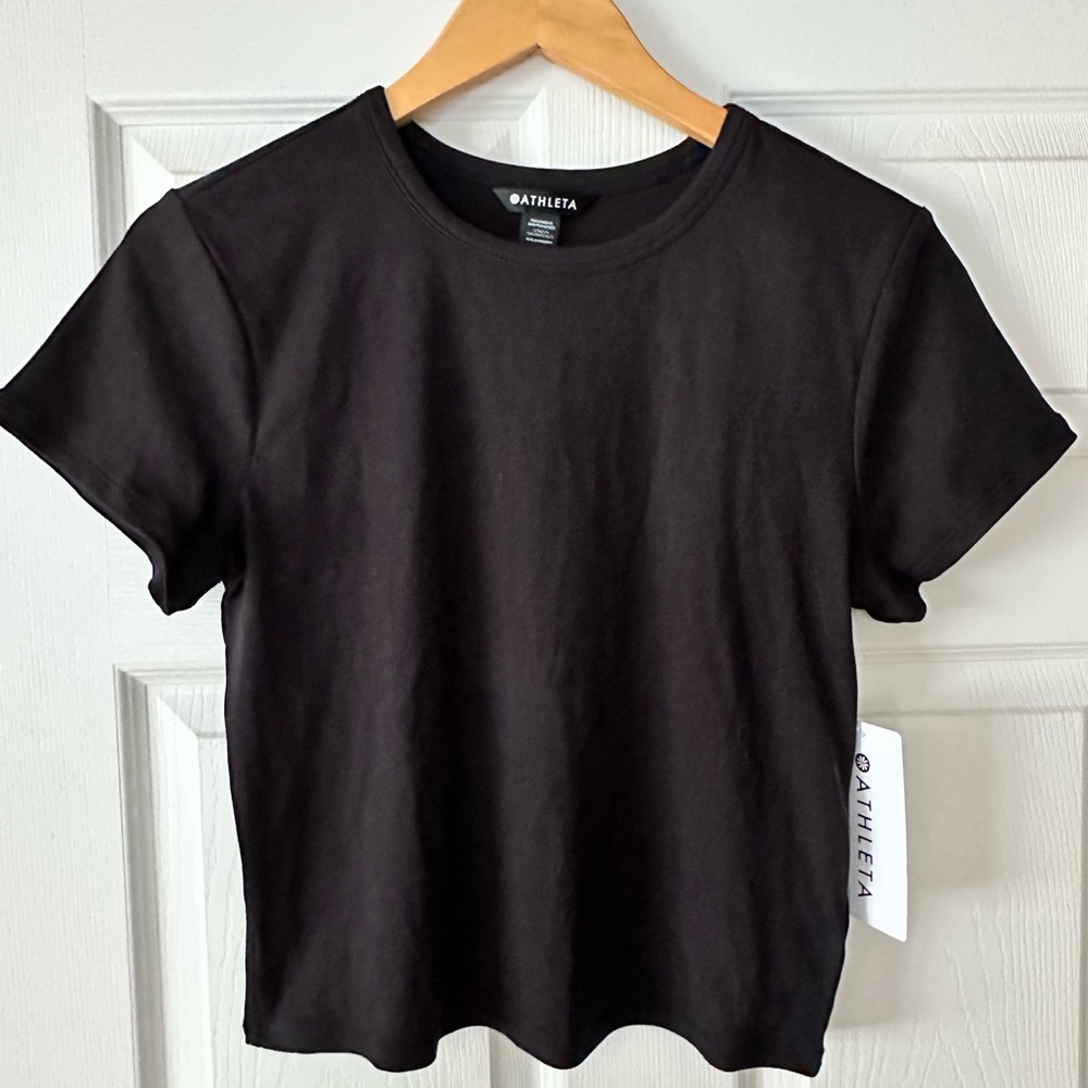 Athleta Signature Rib Crop T-shirt